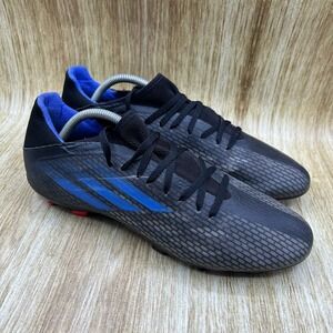 Adidas X Speedflow.3 FG Men's Size 11 Soccer Cleats‎ Black Blue Shoes FY3296